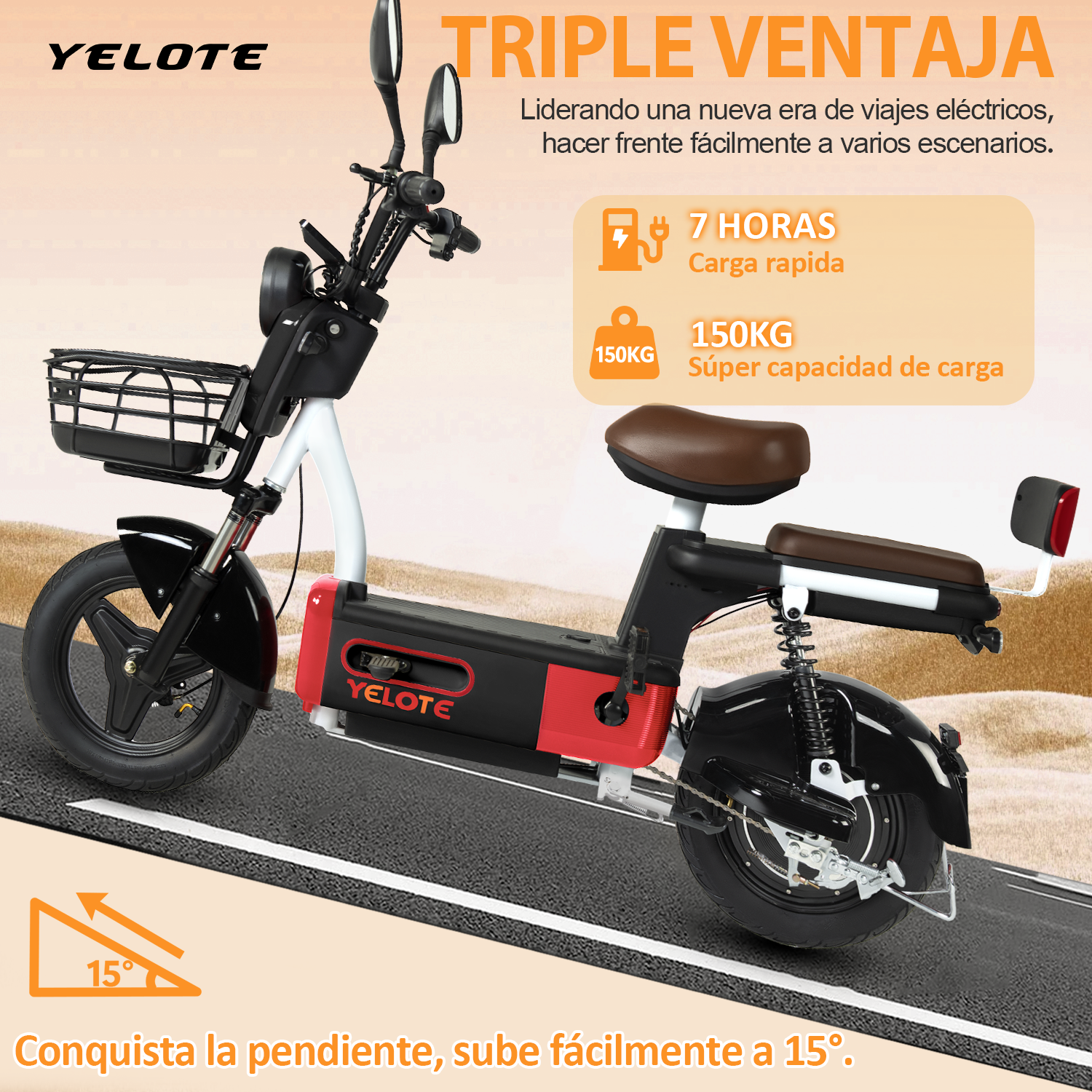 DBT-1 Bicicleta eléctrica con estilo de moda 50KM de largo alcance