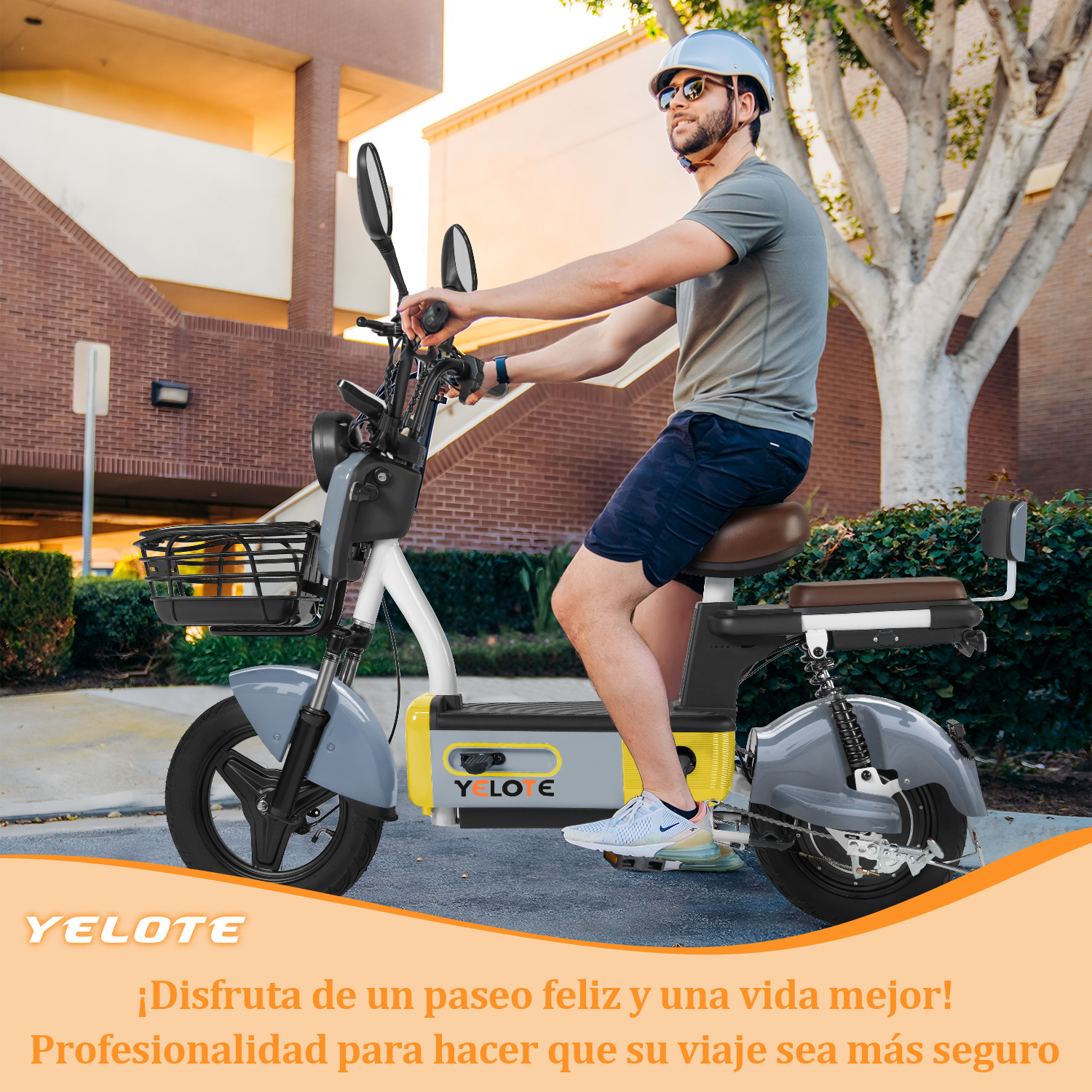 DBA-4 Bicicleta eléctrica con estilo de moda 50KM de largo alcance